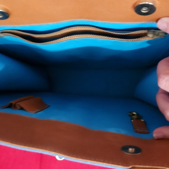 Vintage and Rare Comptoire Sud de Pacifique Blue Purse - Picture 4 of 7